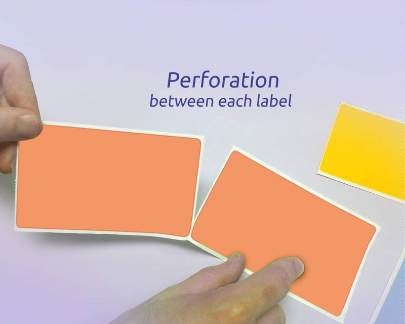 NextDayLabels 500 Rectangle Stickers (3" x 5") - Color Coding Labels Roll - Moving Labels for Boxes, Colored Inventory Stickers for Packing, Organizing, and Storage (Salmon) - Image 3